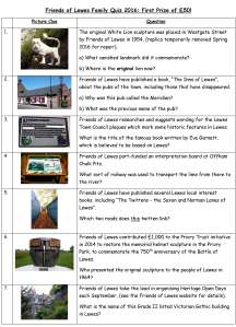 FoL family quiz summer 2016 front page