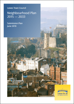 Lewes Submission Neighbourhood Plan June 2018 cover