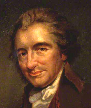 Thomas Paine, copy by Auguste Millière after an engraving by William Sharp after George Romney oil on canvas c. 1876-1792