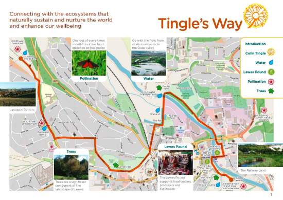 Tingles Way guide map