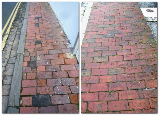 St Andrew's Lane, Lewes, pavement repairs