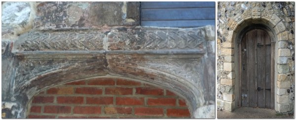 Castle Ditch Lane archway, and Lewes Priory gazebo arch