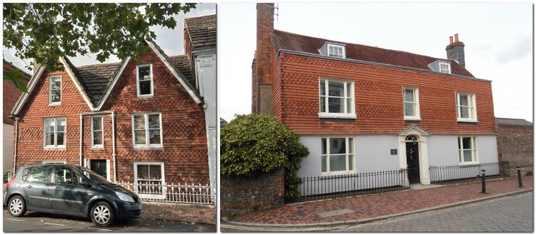 Red tile hanging on Southover High Street