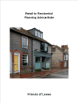 Retail to Residential Planning Advice Note