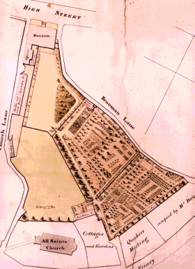 Map showing Lewes House