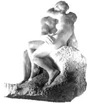 Rodin sculpture The Kiss